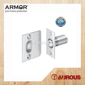 ARMOR STAINLESS STEEL SUS304 ROLLER BALL CATCH LOCK FOR HOUSE DOOR LOCK SECURITY ROLLER LATCH (ABL-RL66/SS)