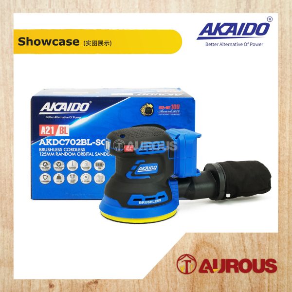 AKAIDO A21BL BRUSHLESS CORDLESS SANDER AKDC702BL-B (BARE TOOL) - Image 5