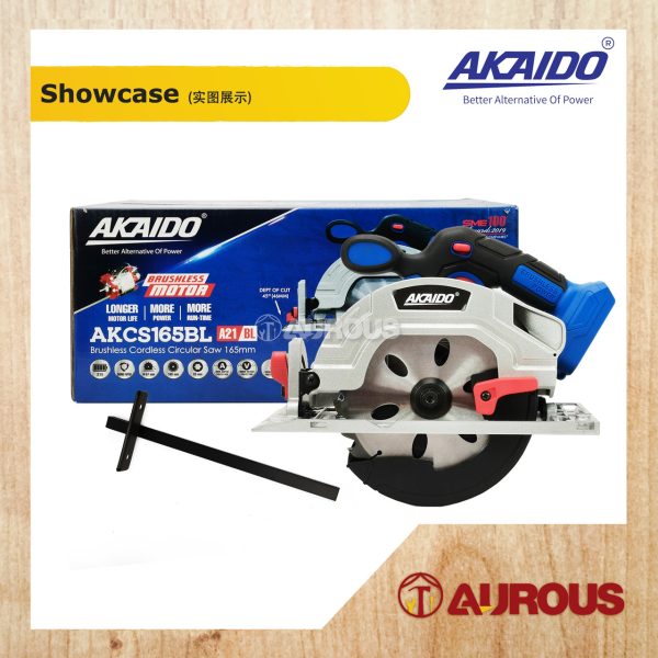 AKAIDO A21BL BRUSHLESS CORDLESS CIRCULAR SAW AKCS165BL-B SOLO (BARE TOOL) - Image 5