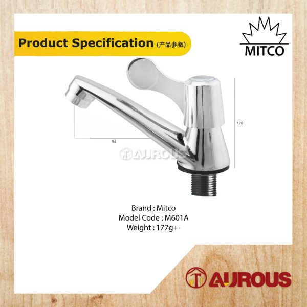 MITCO BATHROOM TOILET BASIN TAP (M601A) - Image 5