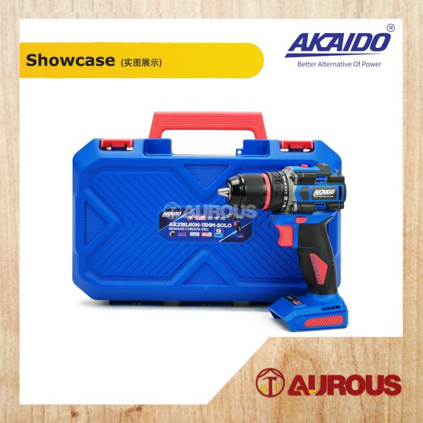 AKAIDO A21BL 21V BRUSHLESS CORDLESS DRILL AK21BL60N-13MM-B SOLO (BARE TOOL) - Image 4
