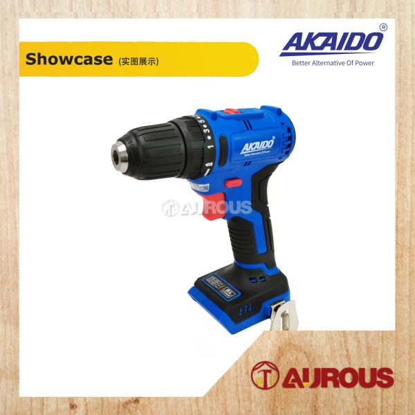 AKAIDO A21BL 21V BRUSHLESS CORDLESS DRILL AK21BL-10MM-B SOLO (BARE TOOL) - Image 2