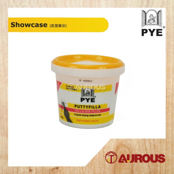 PYE PUTTY FILLA READY MIXED ACRYLIC-BASED FILLER FAST DRY FILLER EXTERIOR & INTERIOR (0.5KG / 1.5KG) - Image 3