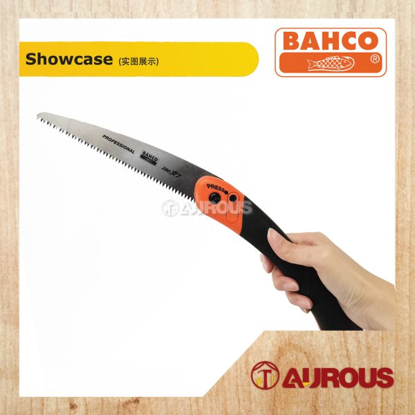 BAHCO FOLDING PRUNING BUSHCRAFT SAW DUAL-COMPONENT HANDLE FOR DRY/HARD WOOD CUTTING (396-HP) - Image 5