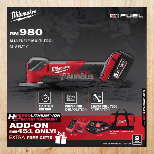 MILWAUKEE M18 FUEL MULTI TOOL M18 FMT-0X (BARE TOOL)