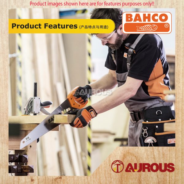 BAHCO PRIZE CUT 300 HANDSAW 350MM/14" (300-14-F15/16-HP) - Image 7
