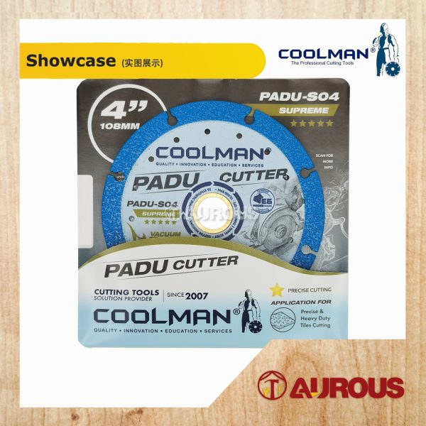 COOLMAN VACUUM BRAZED FOR STONE CUTTING DISC 4''/110MM (PADU-110) - Image 3