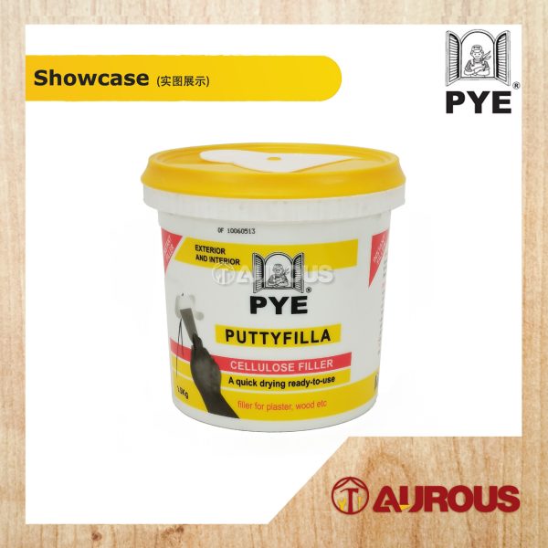 PYE PUTTY FILLA READY MIXED ACRYLIC-BASED FILLER FAST DRY FILLER EXTERIOR & INTERIOR (0.5KG / 1.5KG) - Image 4