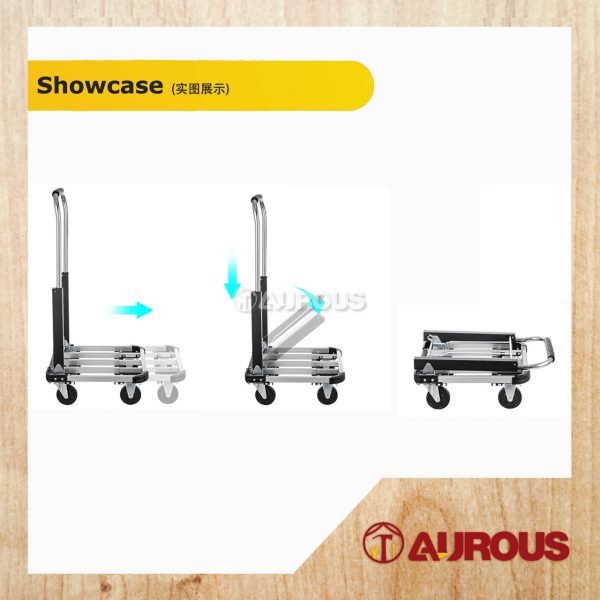 MULTIFUNCTIONAL FOLDABLE HAND TROLLEY EXTENDABLE TROLLEY HEAVY LOAD CAPACITY 150KG - Image 5