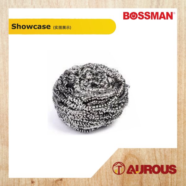 BOSSMAN STAINLESS STEEL CLEANING SCOURER BALL BMB-360 (1 PIECE) - Image 2