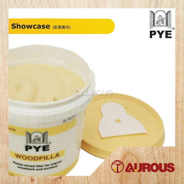 PYE WOOD FILLA INTERIOR FAST DRYING FILLER READY TO USE 1.5KG (NATURAL / TEAK) - Image 5