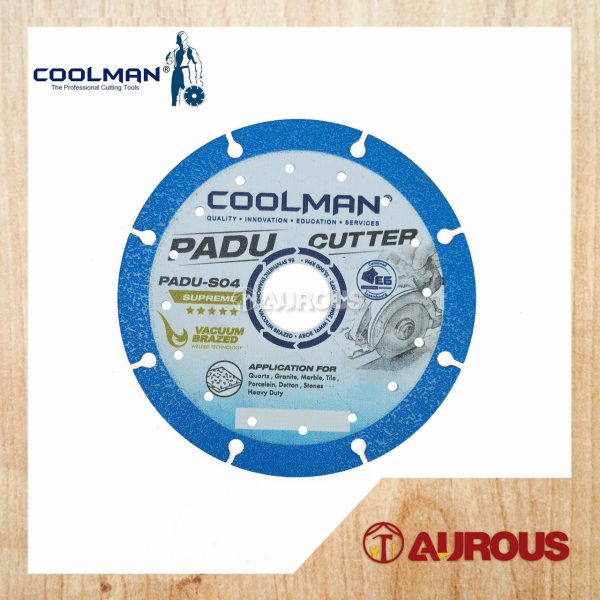 COOLMAN VACUUM BRAZED FOR STONE CUTTING DISC 4''/110MM (PADU-110)