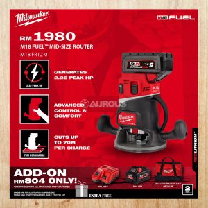 MILWAUKEE M18 FUEL MID SIZE ROUTER M18 FR12-0X0 (BARE TOOL)