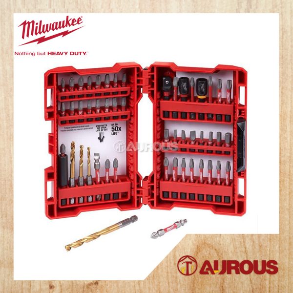 MILWAUKEE 40PCS/50PCS SHOCKWAVE IMPACT DUTY DRILL & DRIVER SET ACCESSORIES SET (4932-4920-04 / 48-32-4024)