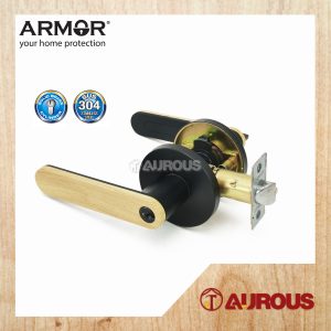ARMOR ENTRANCE TUBULAR LEVER LOCK C/W 60-70MM LATCH BACKSET ATL-1900/MB/RW/ET (ROSEWOOD)