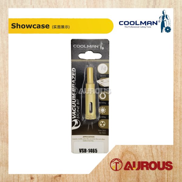 COOLMAN VSB VACUUM BRAZED DIAMOND STONE BIT 65MM (DRY & WET) (6-14MM) - 1 UNIT - Image 6