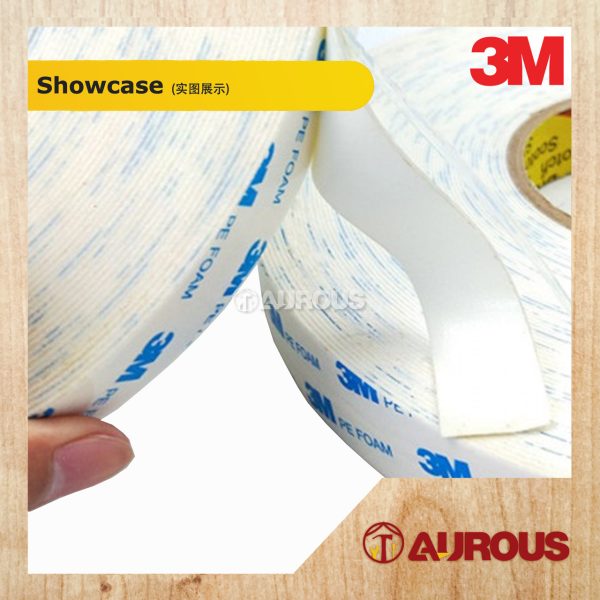 3M DOUBLE SIDED PE FOAM WHITE TAPE 10 YARDS (12/18/24MM) - Image 5