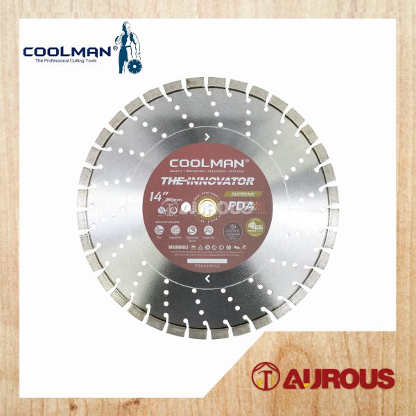 COOLMAN PDA HIGH SPEED LASER WELDED BLADE DIAMOND DISC 14''/350MM (PDA350HSS)