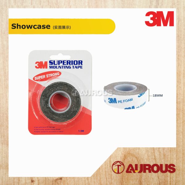 3M DOUBLE SIDED PE FOAM TAPE 1.5 METERS (12/18/24MM) - Image 3