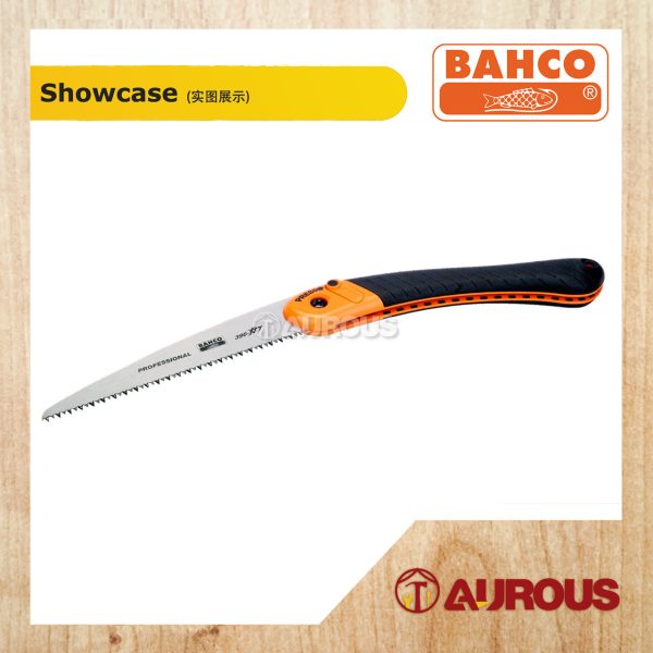 BAHCO FOLDING PRUNING BUSHCRAFT SAW DUAL-COMPONENT HANDLE FOR DRY/HARD WOOD CUTTING (396-HP) - Image 2