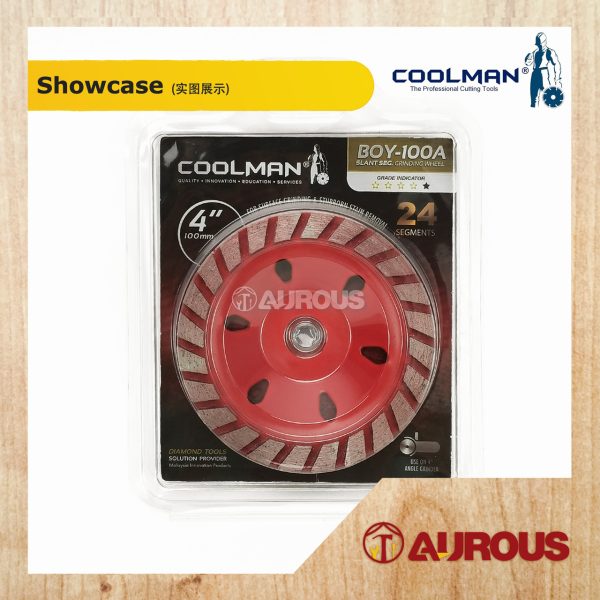 COOLMAN DIAMOND DISC GRINDING WHEEL 4''/100MM (BOY-100A) - Image 3