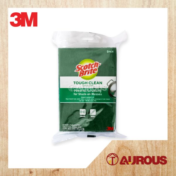 3M SCOTCH BRITE SCOURER GREEN PAD H/D (5 PCS/PACK)