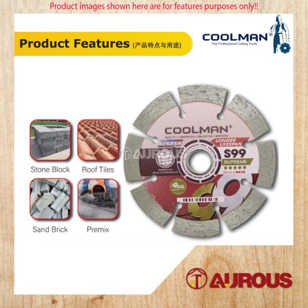 COOLMAN DRY DIAMOND CUTTING DISC 4''/108MM (S99) - Image 5