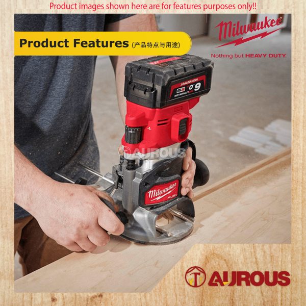 MILWAUKEE M18 FUEL MID SIZE ROUTER M18 FR12-0X0 (BARE TOOL) - Image 8