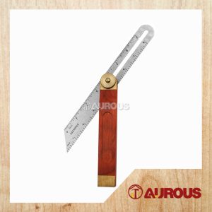 WOODWORKING ADJUSTABLE CARPENTRY ANGLE RULERS GAUGES TRI SQUARE SLIDING T BEVEL WITH WOODEN HANDLE