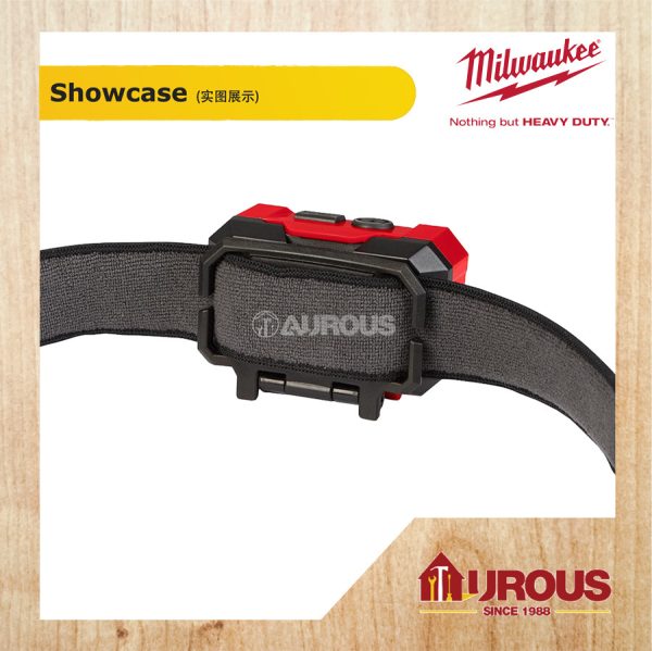 MILWAUKEE ALKALINE LED SPOT FLOOD HEADLAMP HL-SF 450 LUMEN - Image 2