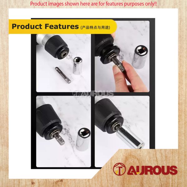 1/2'' DRILL BIT CONVERTER (SDS TO BOX SPANNER SOCKET) - 1 PIECE - Image 5