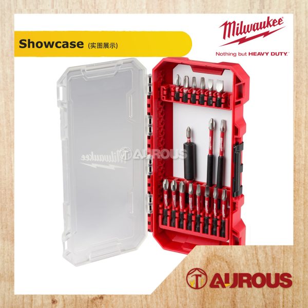 MILWAUKEE 18PCS SHOCKWAVE IMPACT DRILL & DRIVER SET 48-32-4403 - Image 2