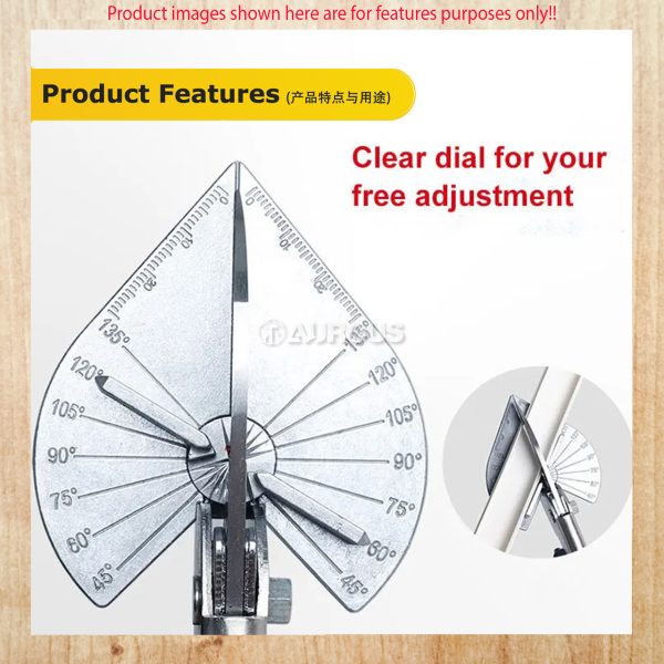 45-135 DEGREE ADJUSTABLE ANGLE MULTI ANGLE METER SHEAR PVC TRUNKING CASING TUBE TRIM CUTTER - Image 8