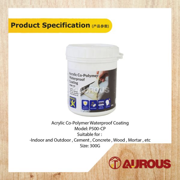 PERFEKT ACRYLIC CO-POLYMER WATERPROOF COATING P500-CP (300G) - Image 2
