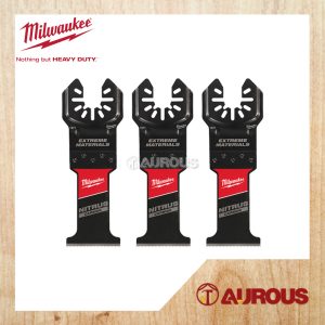 MILWAUKEE OPEN LOK NITRUS CARBIDE EXTREME MATERIALS 35MM MULTI TOOL BLADE 3 PCS SET (49-25-1573)