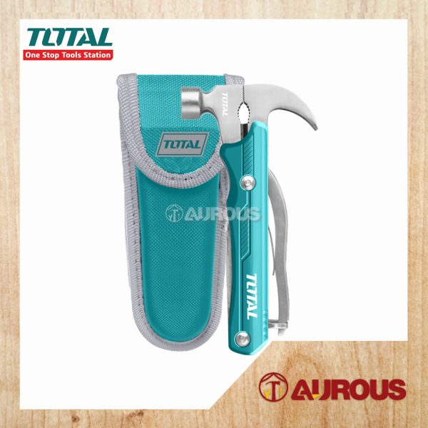TOTAL MULTI-FUNCTION 12PCS FOLDING TOOL SET WITH HAMMER (THMFH0126)