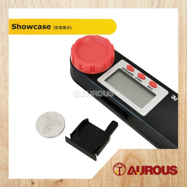 4 IN 1 MULTI-FUNCTION 360° DIGITAL ANGLE RULER & SPIRIT LEVEL 0-190MM (230MM) (BLACK) - Image 5