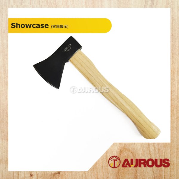 DOCKER HEAVY DUTY DROP FORGED STEEL AXE WITH WOOD HANDLE KAPAK KAYU 600G - Image 2