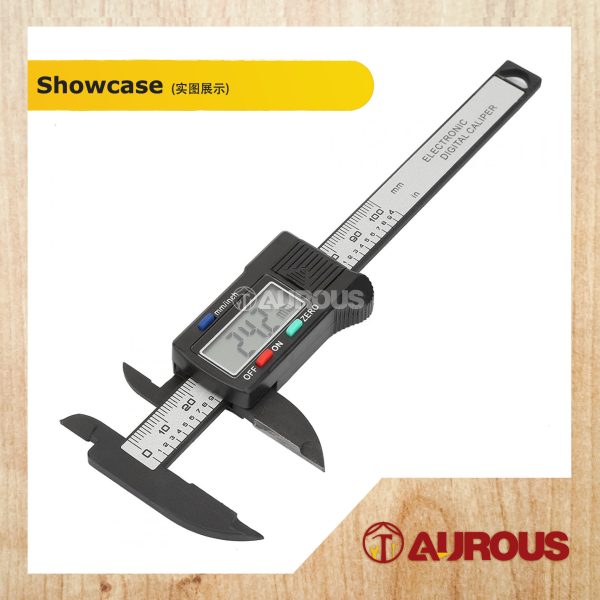 LCD DISPLAY PVC CARBON FIBER DIGITAL VERNIER CALIPERS (0-100MM) - Image 3