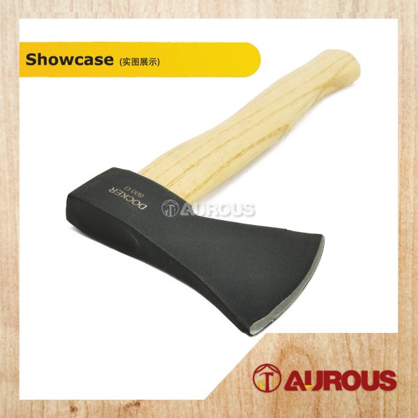 DOCKER HEAVY DUTY DROP FORGED STEEL AXE WITH WOOD HANDLE KAPAK KAYU 600G - Image 3