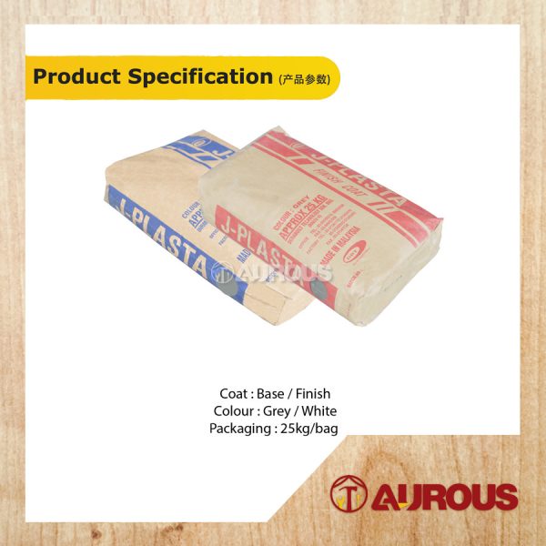 25KG DURABUILD J-PLASTA SKIMCOAT BASE/FINISH COAT / SIMEN SKIM PLASTER FOR INTERNAL AND EXTERNAL WALL (GREY/WHITE) - Image 5