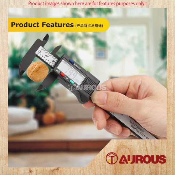 LCD DISPLAY PVC CARBON FIBER DIGITAL VERNIER CALIPERS (0-100MM) - Image 7