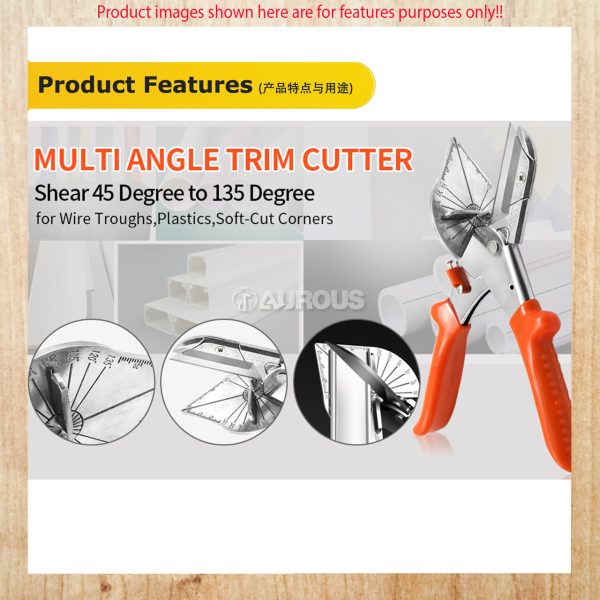 45-135 DEGREE ADJUSTABLE ANGLE MULTI ANGLE METER SHEAR PVC TRUNKING CASING TUBE TRIM CUTTER - Image 6