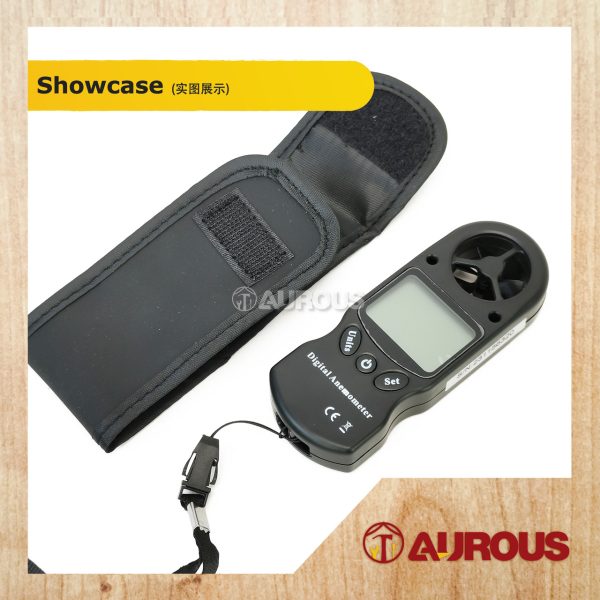 PORTABLE DIGITAL ANEMOMETER WIND SPEED METER TEMPERATURE AND HUMIDITY SENDOR MEASURING TOOL - Image 4