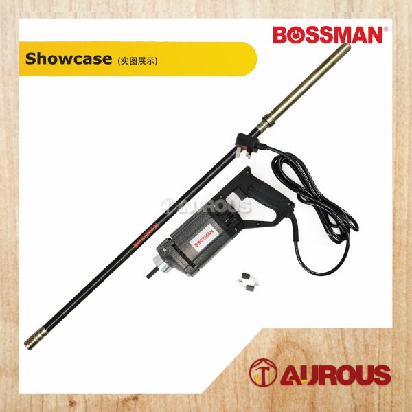 BOSSMAN ELECTRICAL PORTABLE CONCRETE VIBRATOR CEMENT SOIL MIXER 1100W BCR-1100 WITH 2 METER SHAFT - Image 4