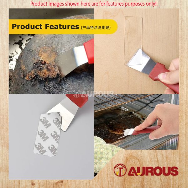 MULTIPURPOSE PORTABLE STAINLESS STEEL MINI SCRAPER CLEANING TOOL (STRAIGHT / CURVED) - Image 7