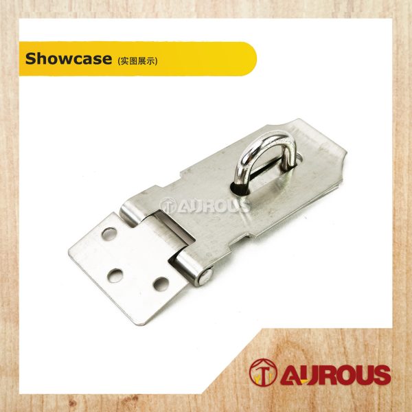 STAINLESS STEEL 304 HASPS & STAPLERS DOOR LOCK BUCKLE DOOR PLATE (STRAIGHT / 90 DEGREE) - 1 SET - Image 5