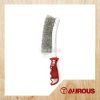 STAINLESS STEEL WIRE BRUSH WITH PVC HANDLE CLEANING TOOL