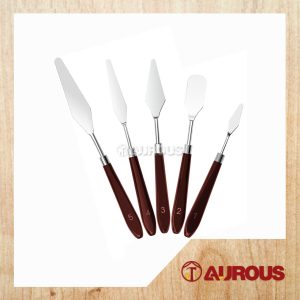 CHROME PALETTE KNIFE SCRAPER SPATULA FOR ART PAINTING OR DRAWING (5 PIECES SET)