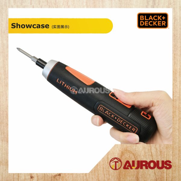 BLACK & DECKER 4V SMART PUSH & START CORDLESS SCREWDRIVER BIT SET BD40K27-B1 - Image 4